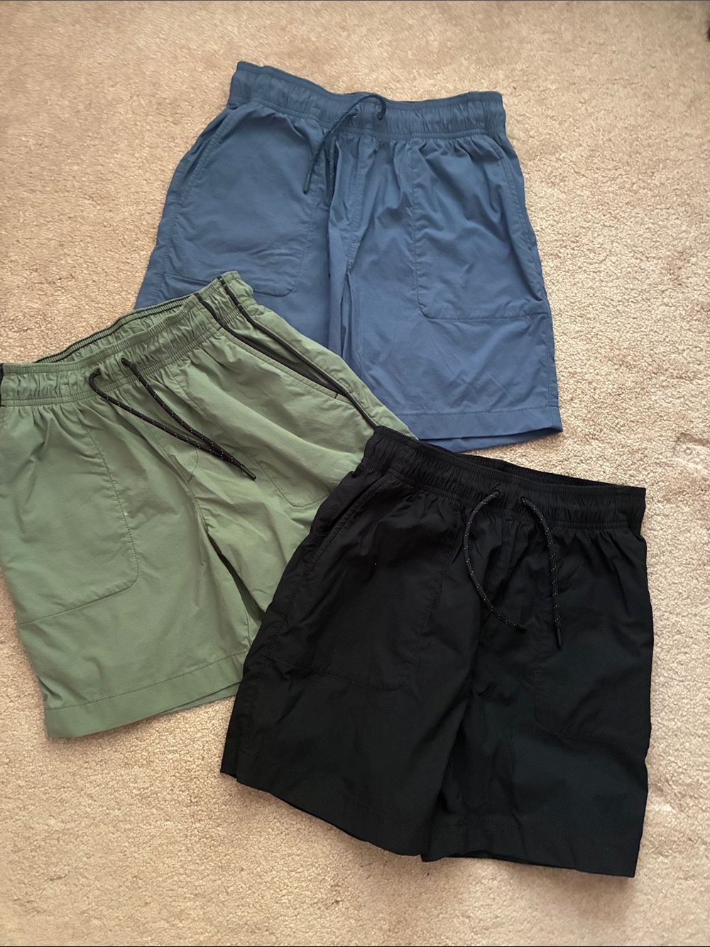 Crewcuts Boys' Shorts Trio — Blue, Green, Black